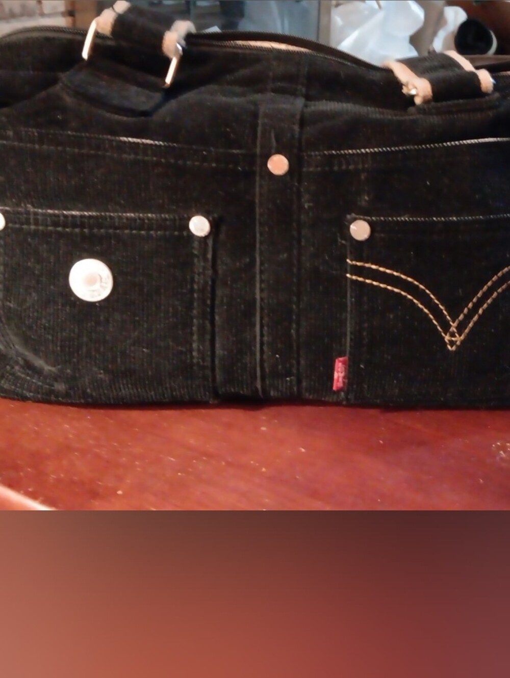 Levi's Black Corduroy Shoulder Bag